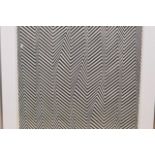 Bridget Riley, 'Descending', silkscreen print, 25" x 25"