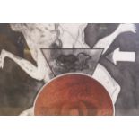 Jennifer Dickson, 'Poem for Bel-Ami', limited edition etching, 20 of 30, signed and dated '66 in