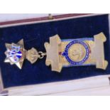 A hallmarked silver and enamelled RAOB (Royal Antediluvian Order of Buffaloes) medal from the Albert