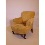 A Victorian easychair in the Howard style, 35½" high