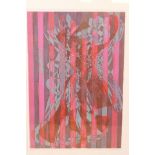 Stanley William Hayter, 'Rideau', limited edition colour etching, 36 of 75, pencil signed and