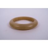 A faux horn bangle, 3½" diameter