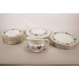 A Royal Doulton 'Camelot' pattern part dinner service, to include one 10" tureen, six 10½" plates,