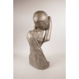 An Austin Productions Inc. painted plaster sculpture 'The Lover's Kiss', after Fisher, dated 1986,