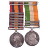 Boer War Queens South Africa & Kings South Africa 6th Dragoon Guards Medal Pair