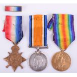 WW1 Highland Light Infantry 1914-15 Star Medal Trio