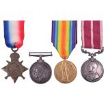 WW1 Royal Engineers Meritorious Service Medal Group of Four