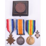 WW1 Royal Army Medical Corps 1914-15 Star Medal Trio