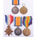 WW1 1914-15 Star Medal Trio & WW1 Medal Pair of the Ford Family