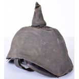 Ersatz Prussian Other Ranks Pickelhaube Complete with Original Trench Cover