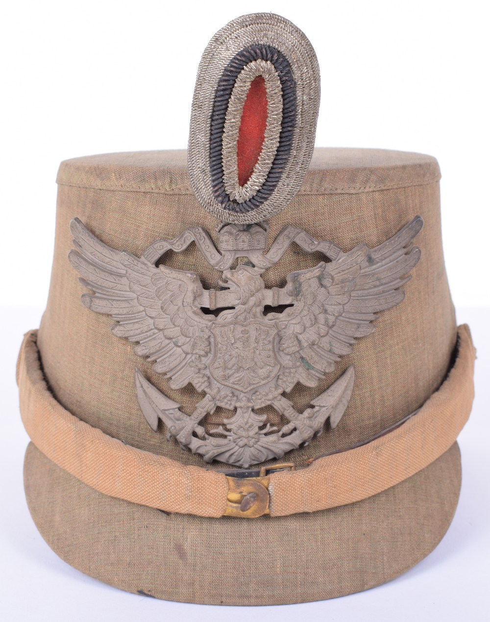 Prussian Sea Battalion Officers Cork Covered Helmet - Image 3 of 10