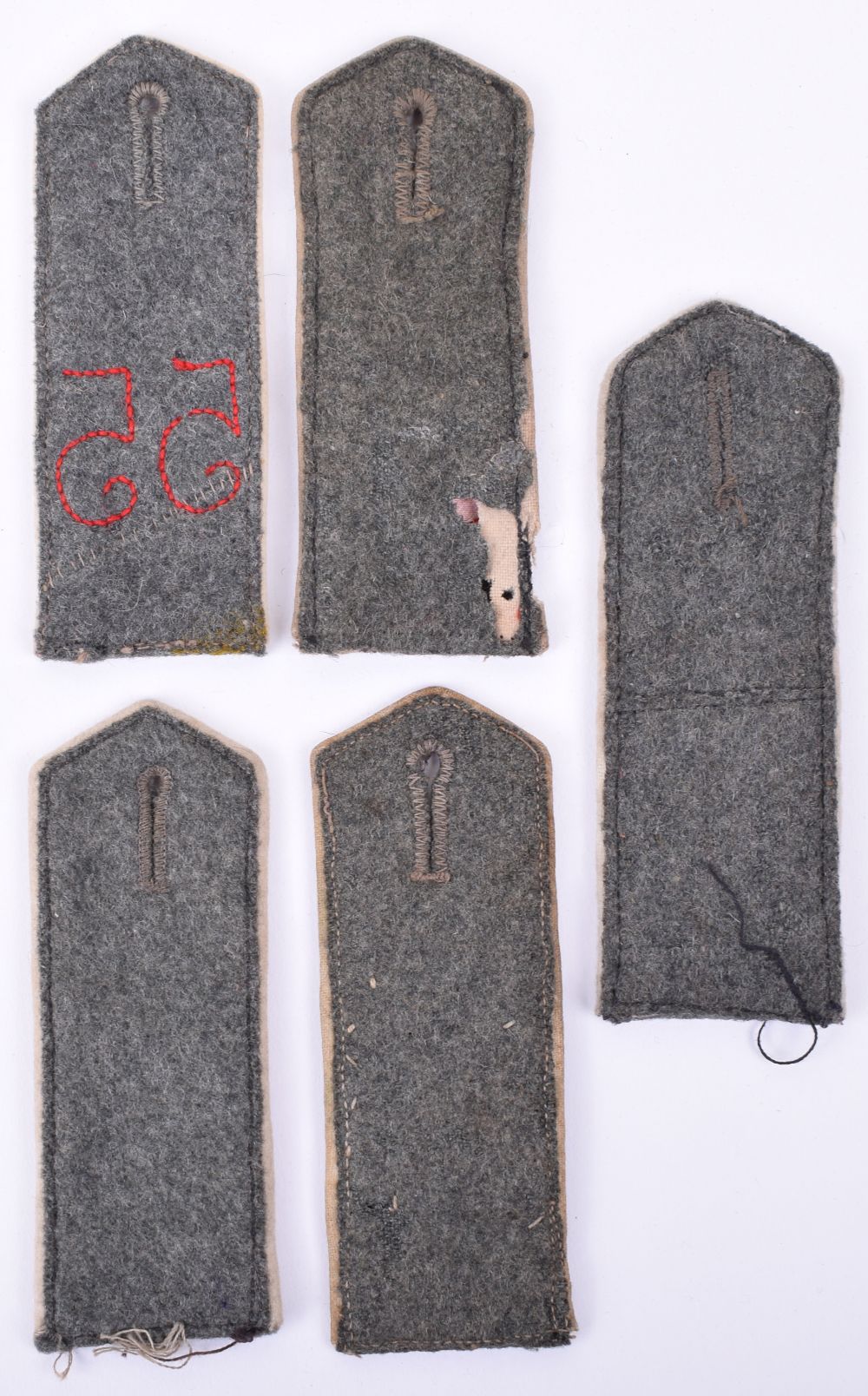 5x M.15 Single Field Grey Tunic Shoulder Boards - Image 2 of 2