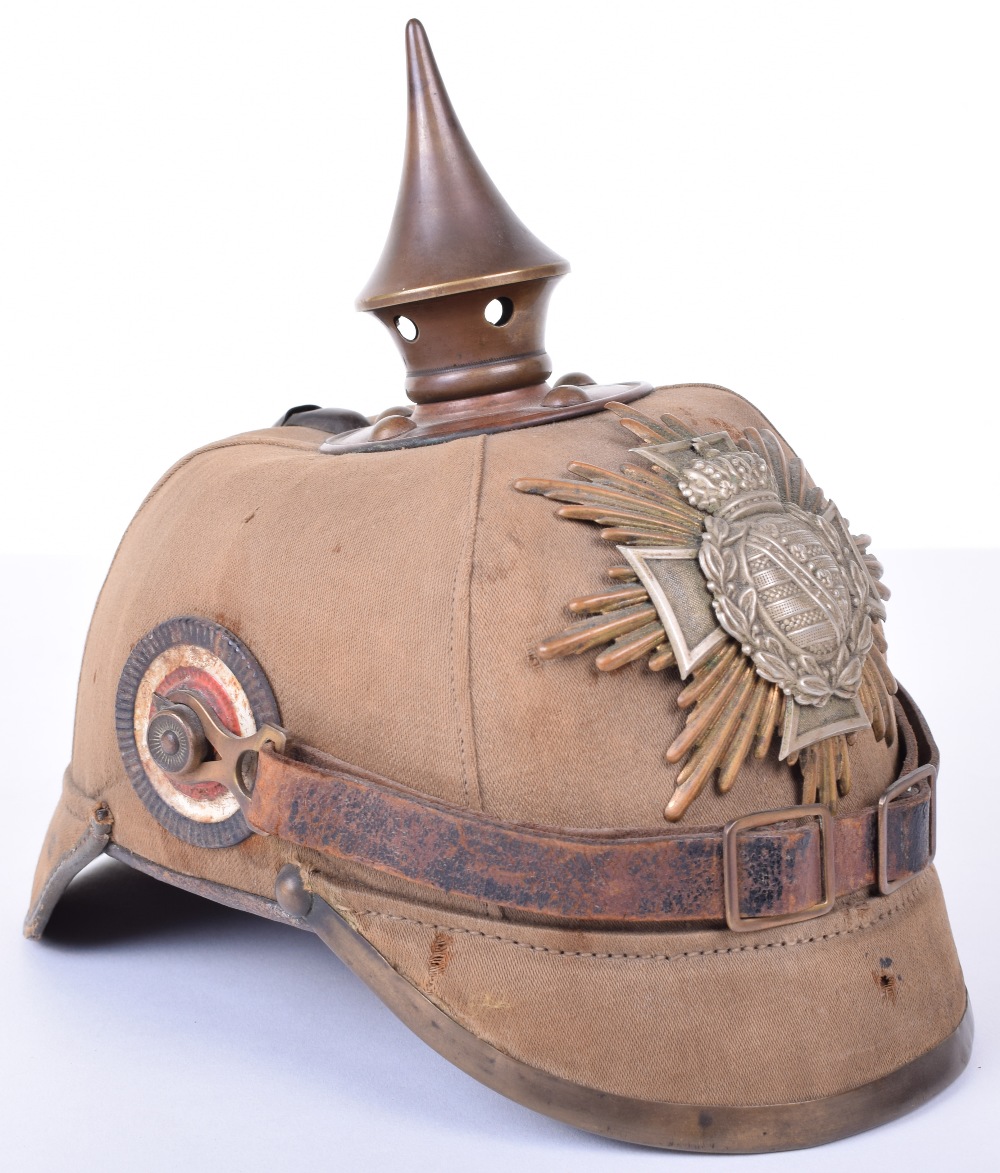 Saxon Reserve Enlisted Mans Ersatz Pickelhaube