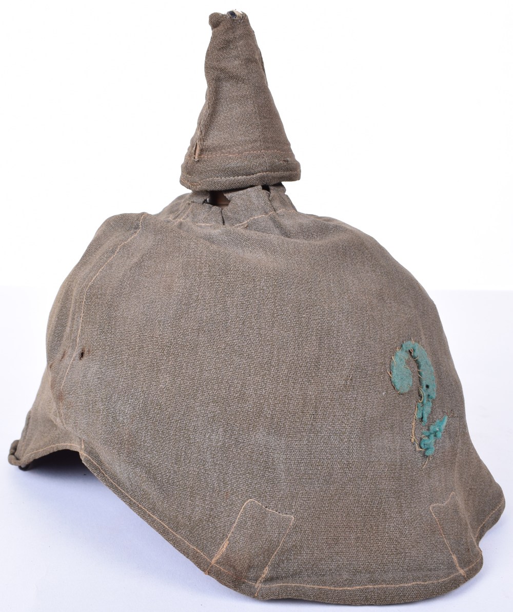 Bavarian 2nd Infantry Regiment Other Ranks Pickelhaube Complete with Original Trench Cover