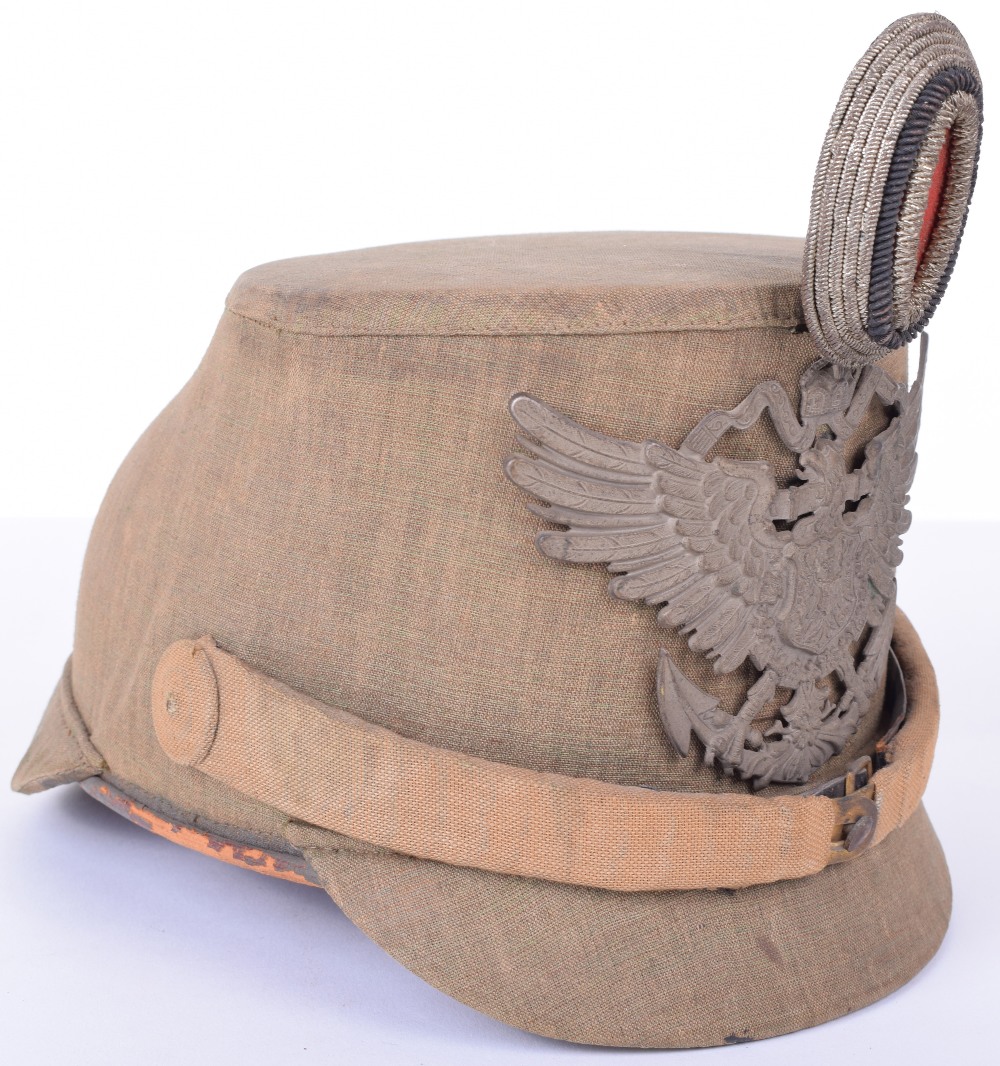 Prussian Sea Battalion Officers Cork Covered Helmet