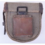 Rare Paper Cloth Construction Belt Worn Container For an Item of Artillery Measuring Equipment