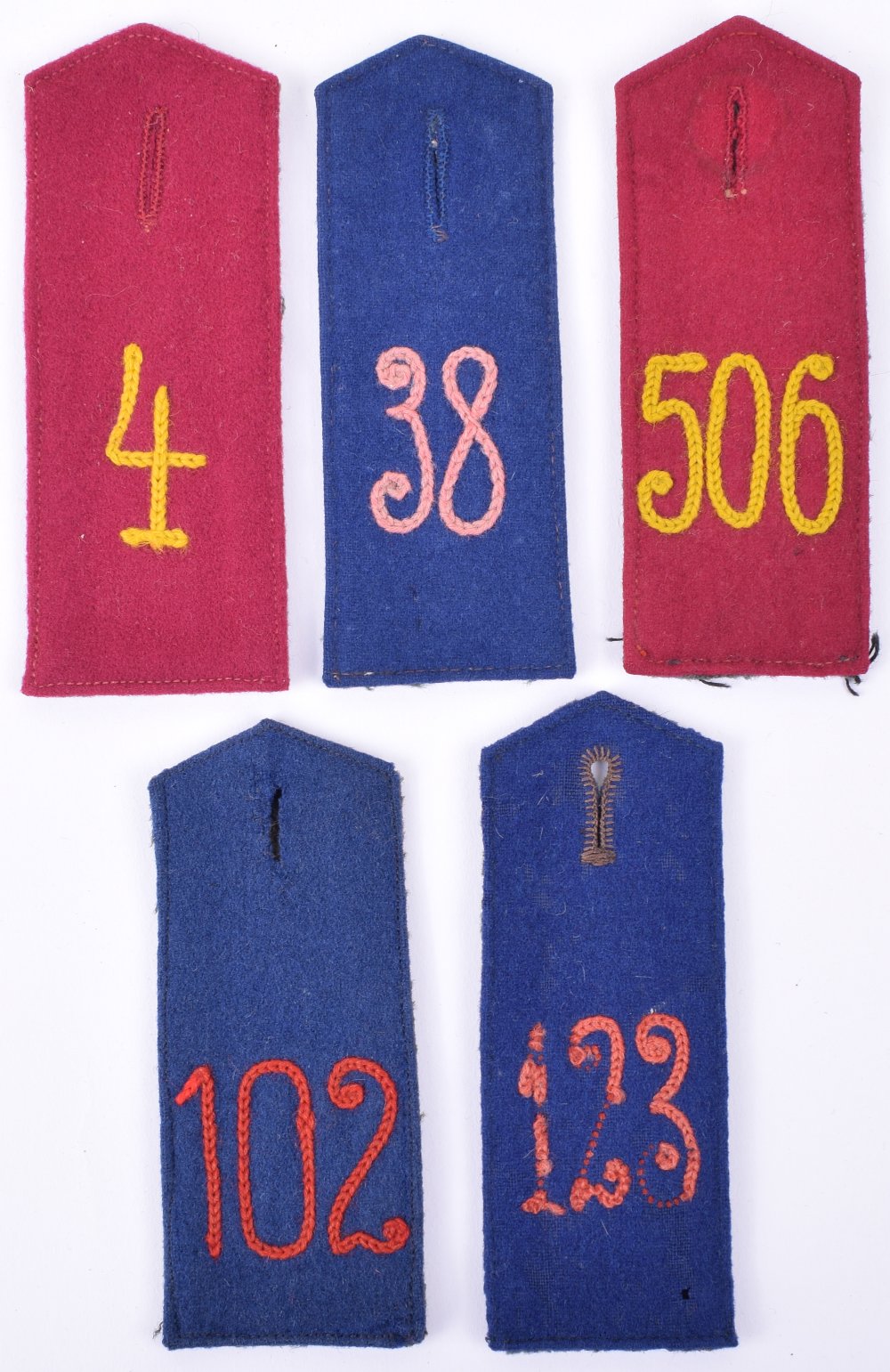 5x M.15 Tunic Shoulder Boards