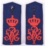 Matched Pair of Pre WW1 Prussian Grenadier Regiment No7 Shoulder Boards