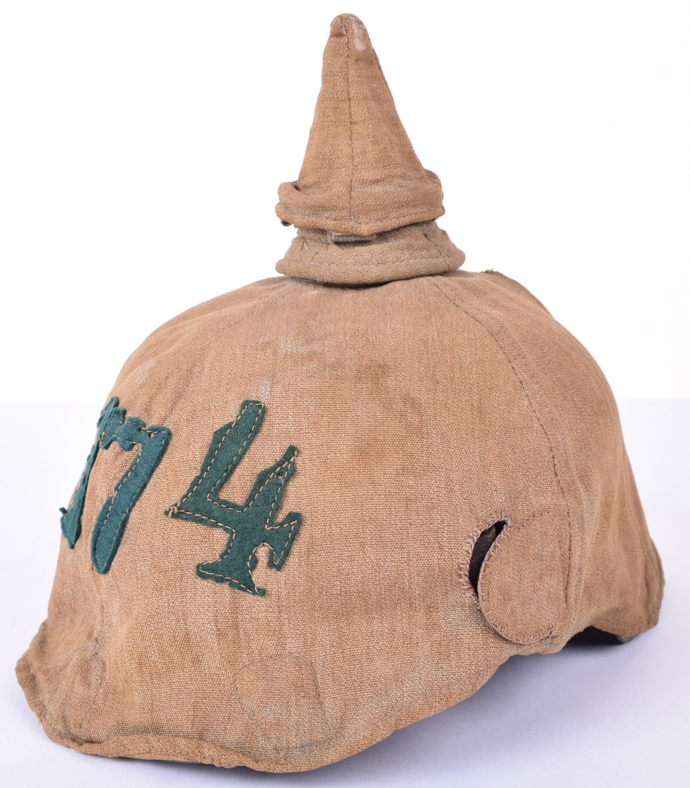 Prussian Other Ranks Pickelhaube with Original Trench Cover - Image 2 of 19
