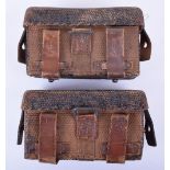 Set of WW1 German Medical Pouches in Ersatz Compressed Paper