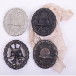 4x Imperial German Wound Badges