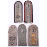 5x Imperial German Officers Shoulder Boards