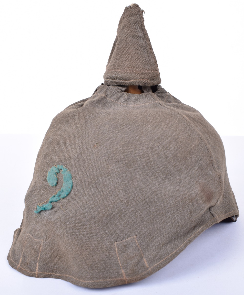 Bavarian 2nd Infantry Regiment Other Ranks Pickelhaube Complete with Original Trench Cover - Image 2 of 26