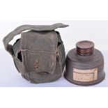 WW1 German Gas Mask Spare Filter and Canvas Carrier