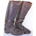 A Superb Pair of Brown Leather Cavalry Boots