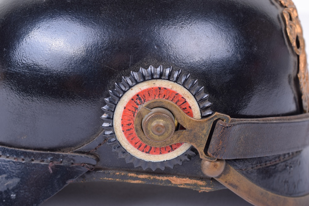 Bavarian 2nd Infantry Regiment Other Ranks Pickelhaube Complete with Original Trench Cover - Image 15 of 26