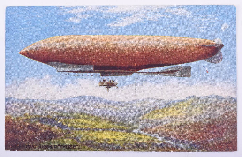 Selection of WW1 Period Postcards of Zeppelin / Airship Interest