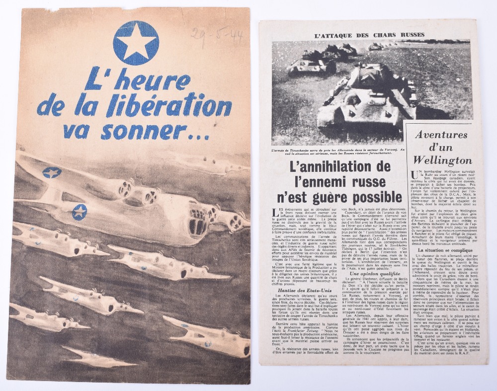 17x WW2 Aerial Propaganda Leaflets - Image 11 of 11