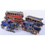 Meccano five constructed display model vehicles