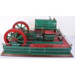 Meccano Shop Display model of a Twin cylinder Steam Engine