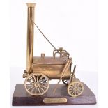 A brass model of Stephenson’s Rocket