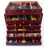 Meccano six drawer Dealers cabinet