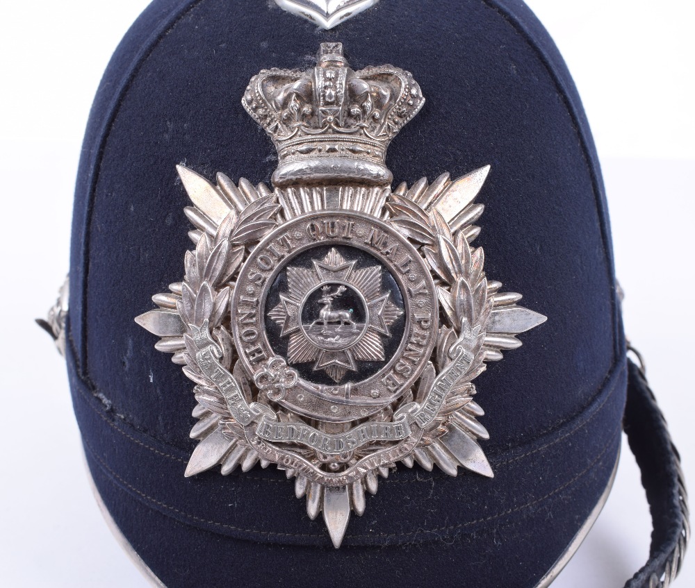 Victorian 3rd Volunteer Battalion Bedfordshire Regiment Officers Home Service Helmet - Image 6 of 8