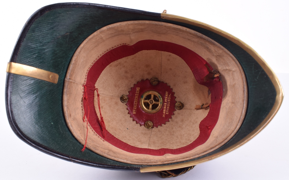 Scarce Post 1902 Army Veterinary Corps Officers Home Service Helmet - Image 6 of 7