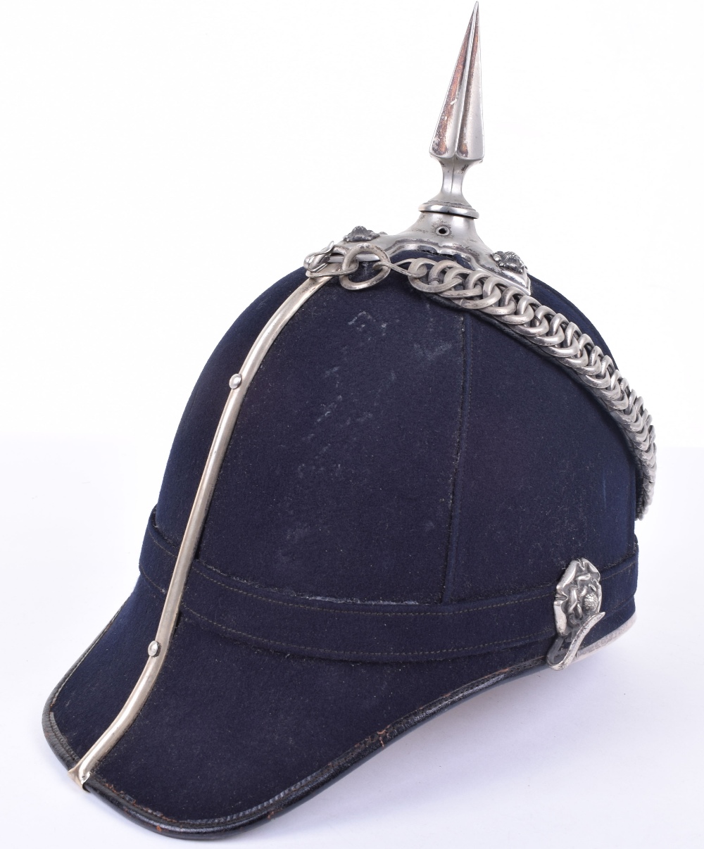 Victorian 3rd Volunteer Battalion Bedfordshire Regiment Officers Home Service Helmet - Image 4 of 8