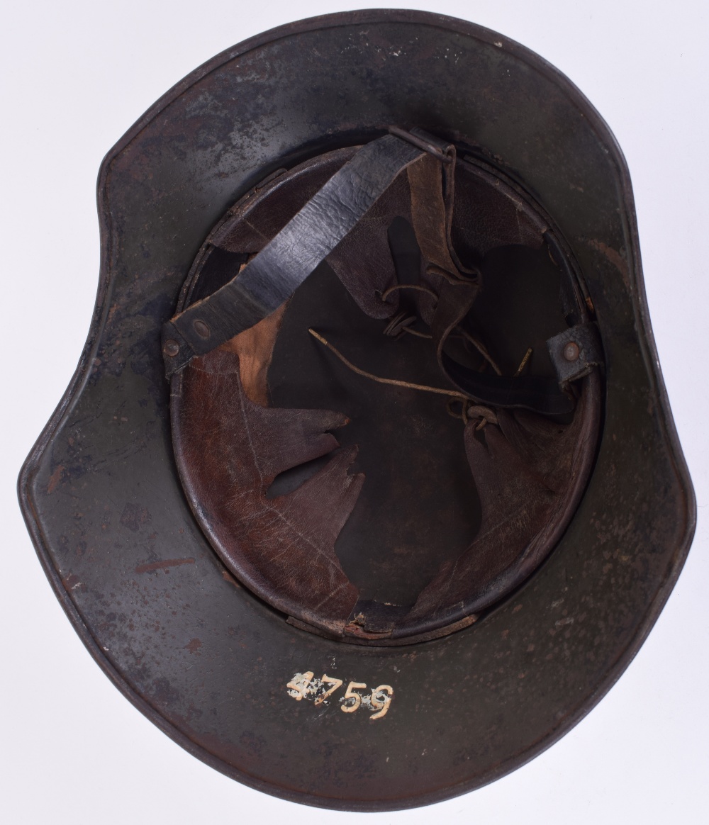 WW2 German Luftschutz Gladiator Pattern Steel Helmet - Image 6 of 6