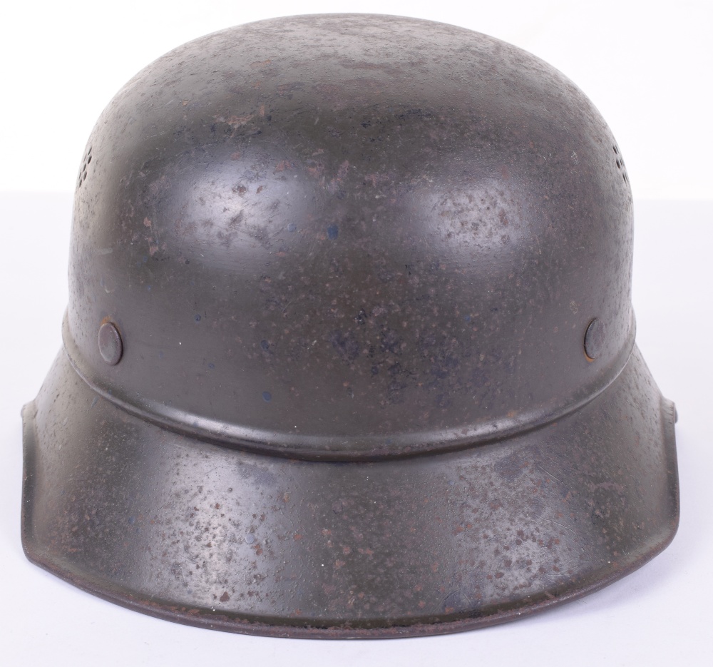 WW2 German Luftschutz Gladiator Pattern Steel Helmet - Image 3 of 6