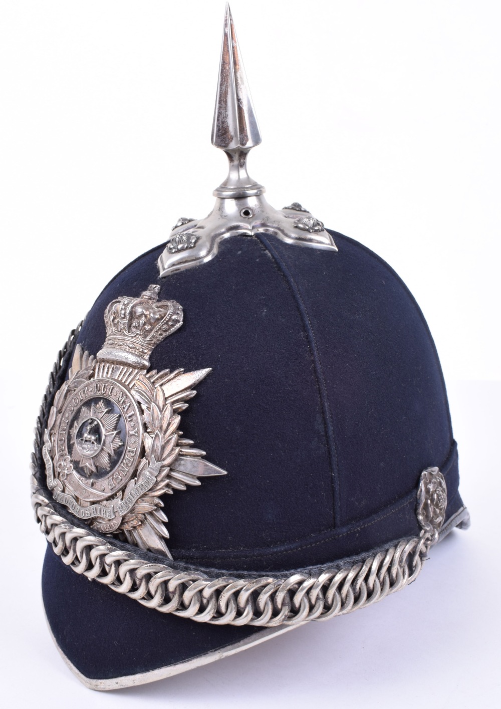 Victorian 3rd Volunteer Battalion Bedfordshire Regiment Officers Home Service Helmet - Image 2 of 8