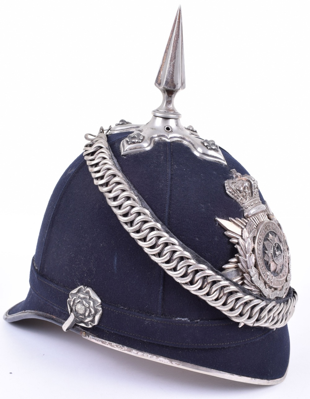 Victorian 3rd Volunteer Battalion Bedfordshire Regiment Officers Home Service Helmet - Image 3 of 8