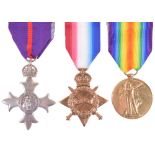 An Interesting Military Order of the British Empire (O.B.E) and 1914-15 Star Medal Pair Awarded to R