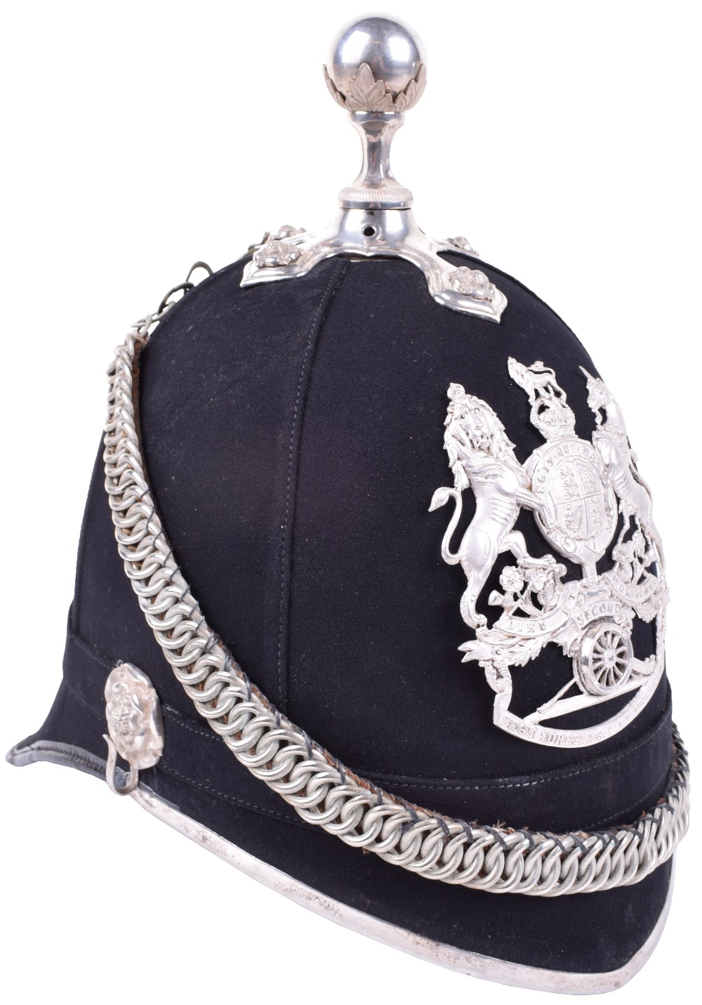 Post 1902 2nd East Yorks Royal Garrison Artillery Volunteers Officers Home Service Helmet