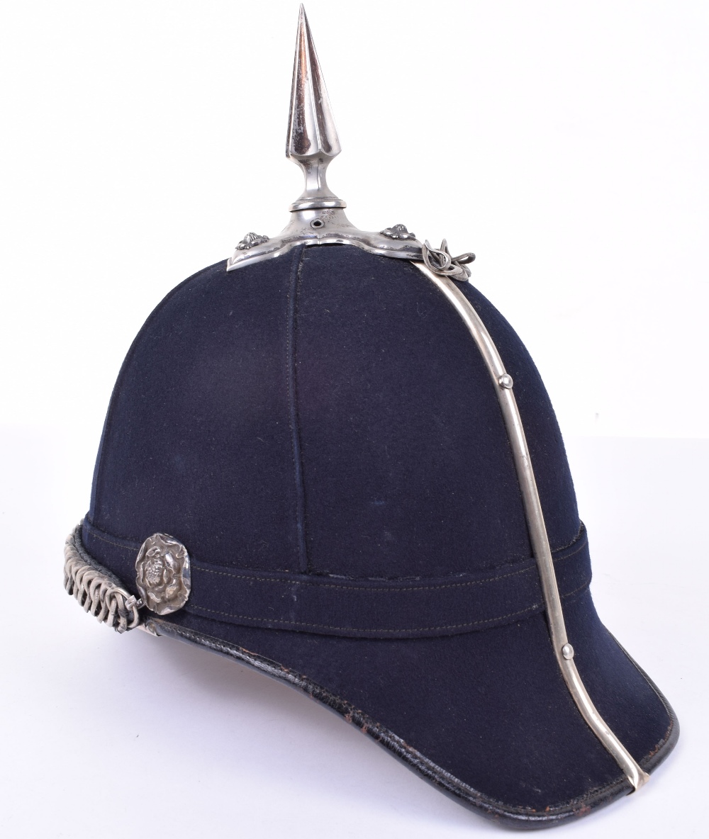 Victorian 3rd Volunteer Battalion Bedfordshire Regiment Officers Home Service Helmet - Image 5 of 8