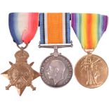 Great War 1914-15 Star Medal Trio of Lieutenant Henry St John Saunders-Jones 30th Punjabis, Late Sou