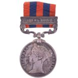 Indian General Service Medal 1854-95 1st Battalion Yorkshire Light Infantry