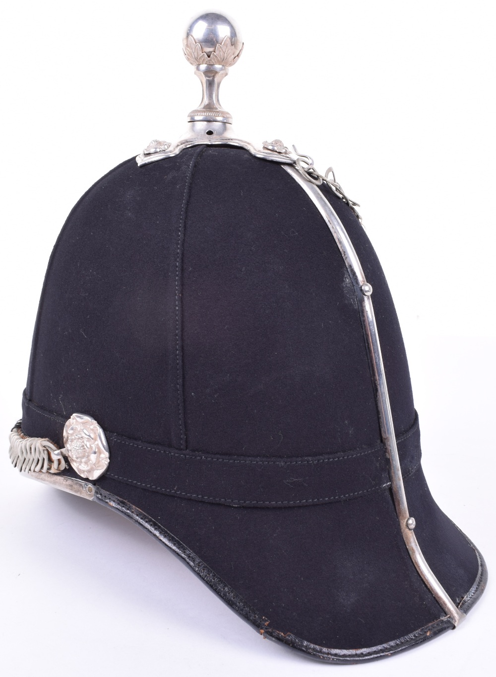 Post 1902 2nd East Yorks Royal Garrison Artillery Volunteers Officers Home Service Helmet - Image 5 of 7