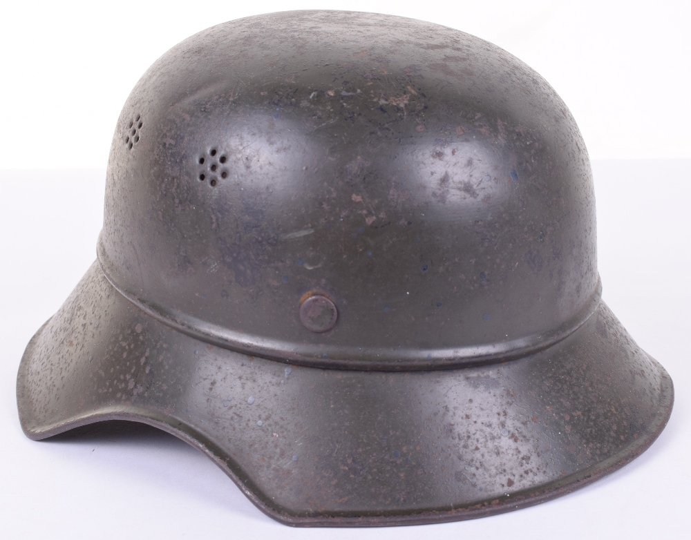 WW2 German Luftschutz Gladiator Pattern Steel Helmet - Image 2 of 6